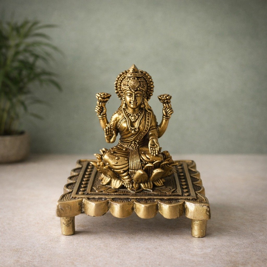 Brass Ganesh Idol - 3 inch